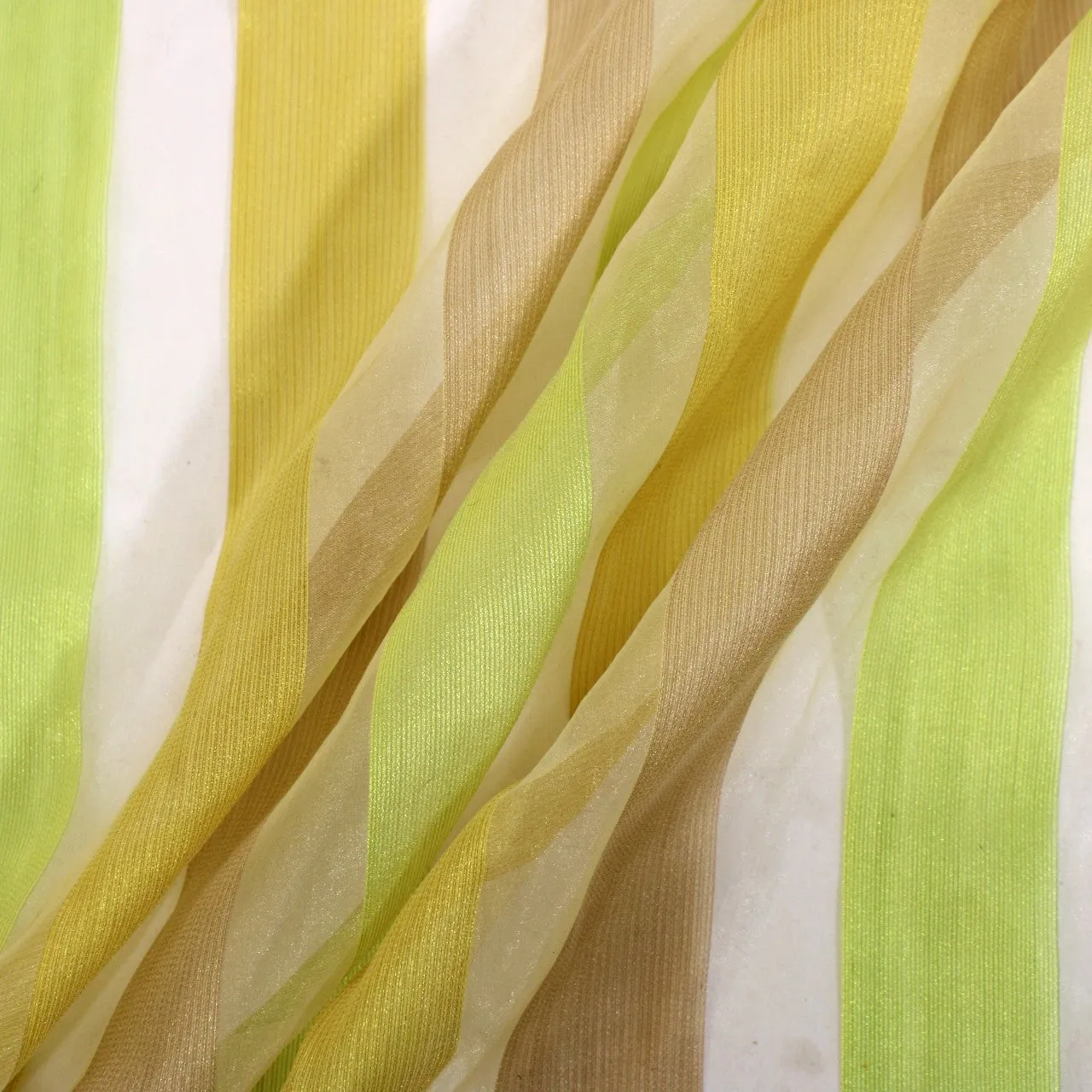 2 1/4 YARDS ORGANZA STRIPE