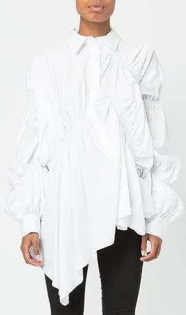 Asymmetrical Ruched Shirt