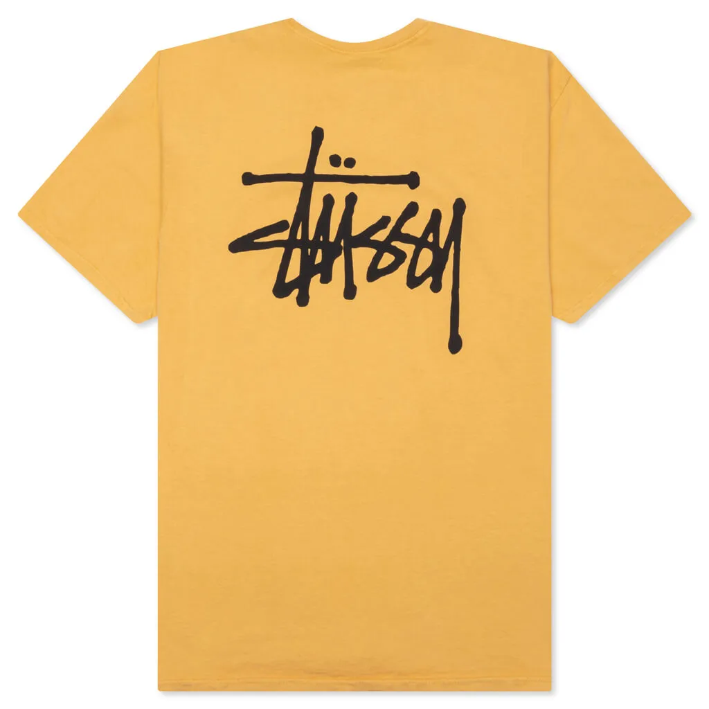 Basic Stussy Pigment Dyed Tee - Honey