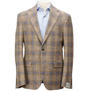 Beige Check Midland Contemporary Fit Sport Coat - Jack Victor