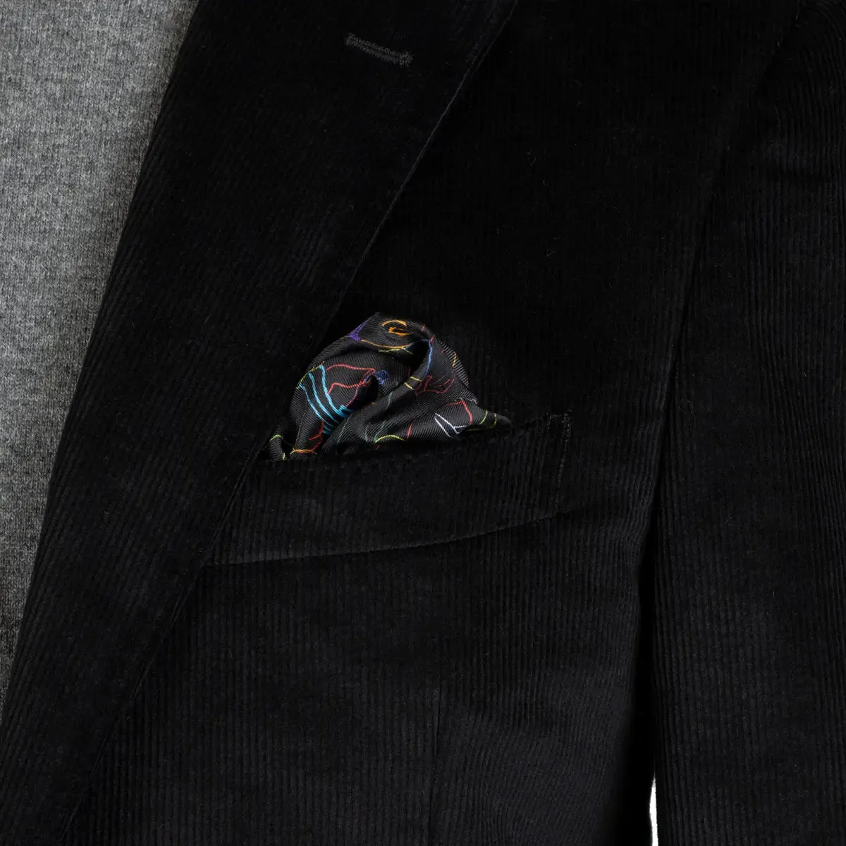 Black Loro Piana Cotton Velvet Jacket