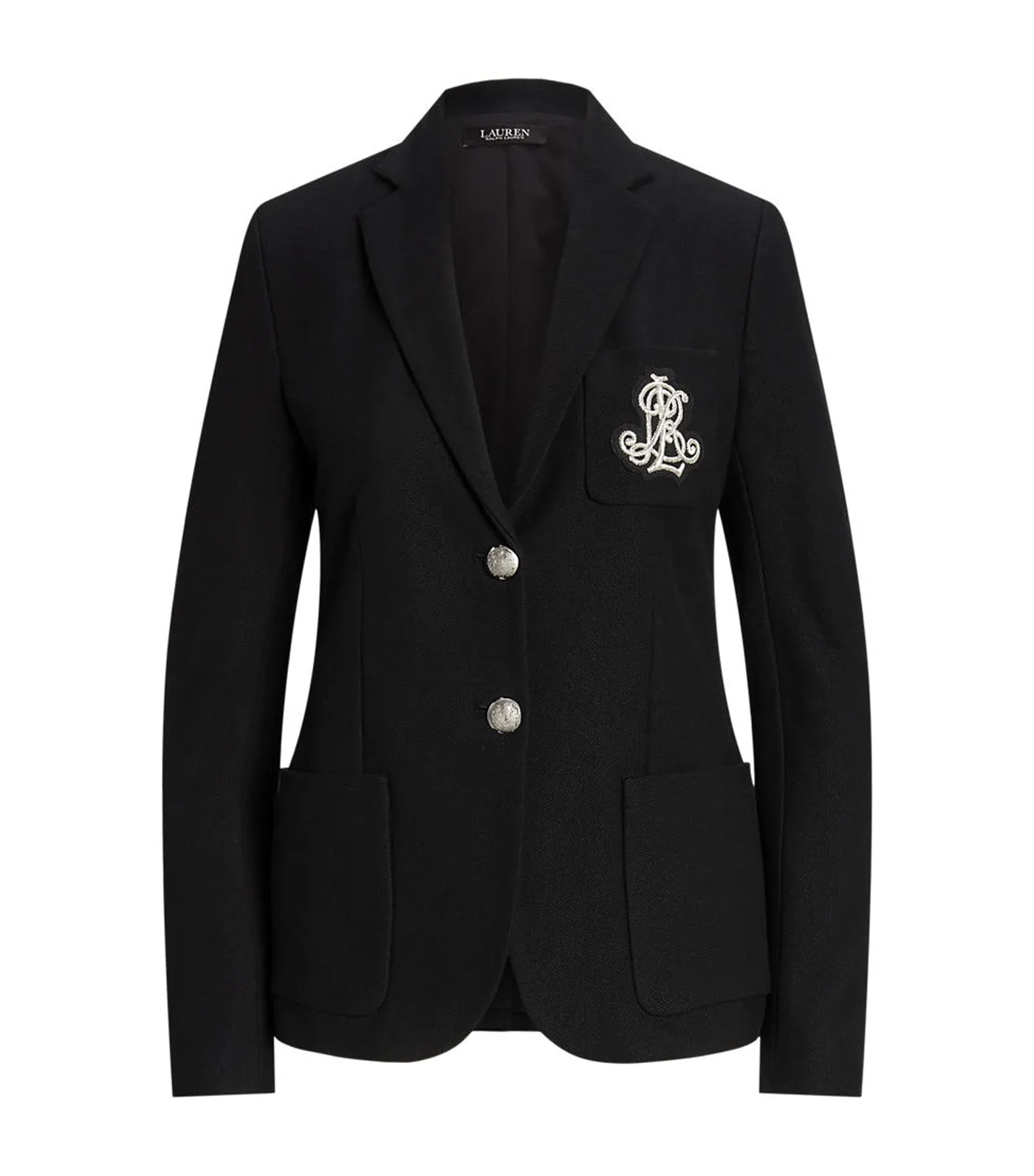 Bullion Jacquard Blazer Polo Black