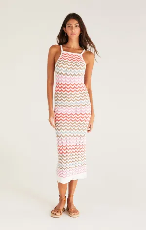 Camille Stripe Crochet Dress