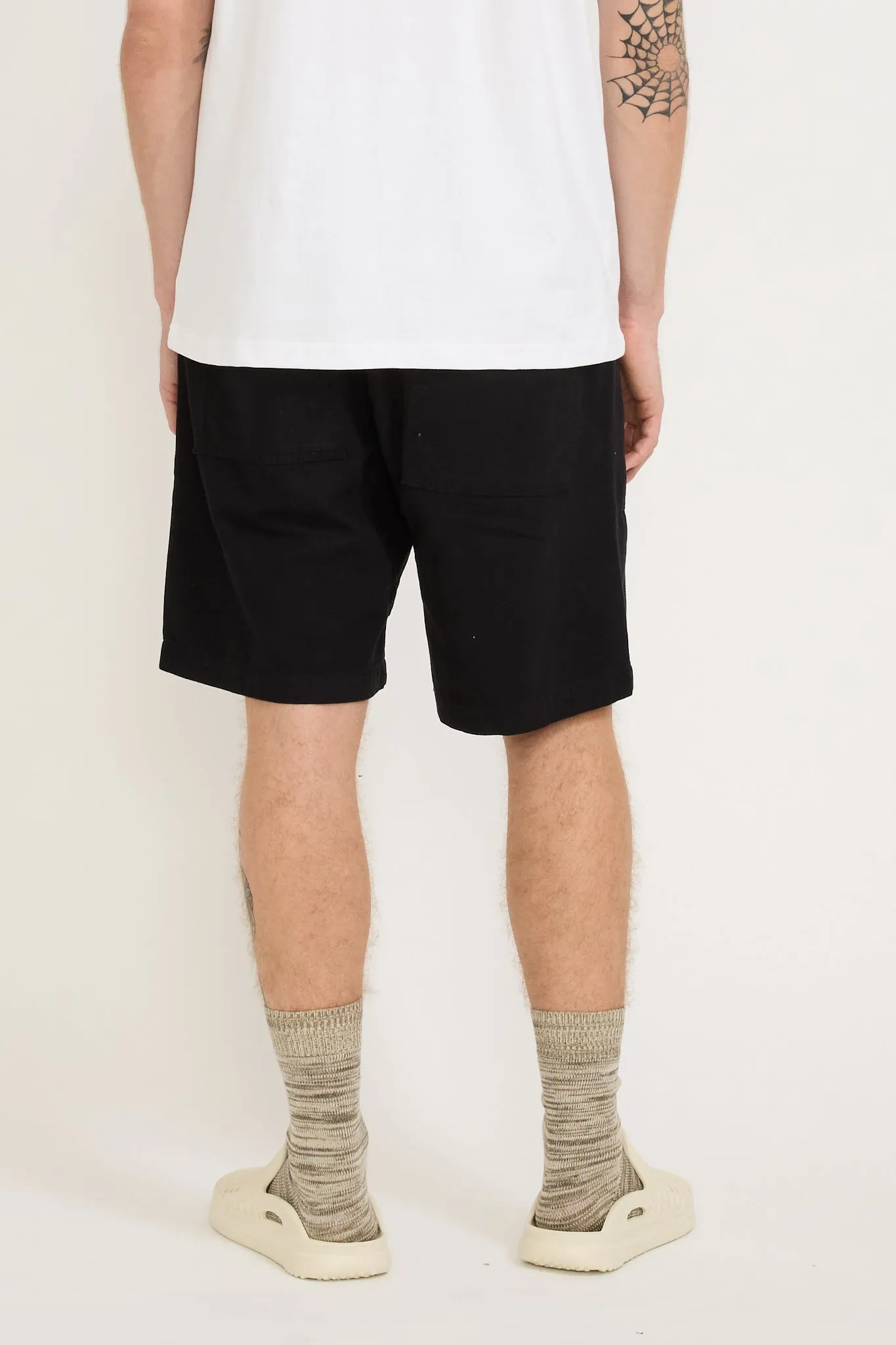 Classic Canvas Chef Shorts Black