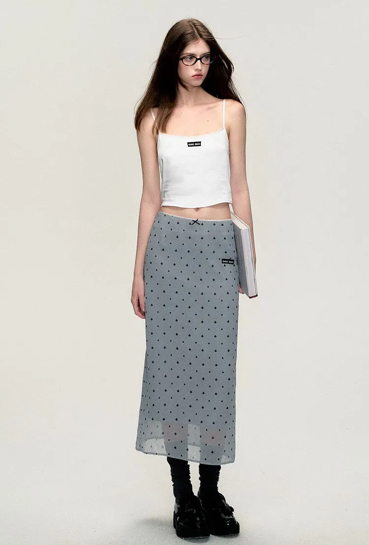 Clover Print Maxi Skirt