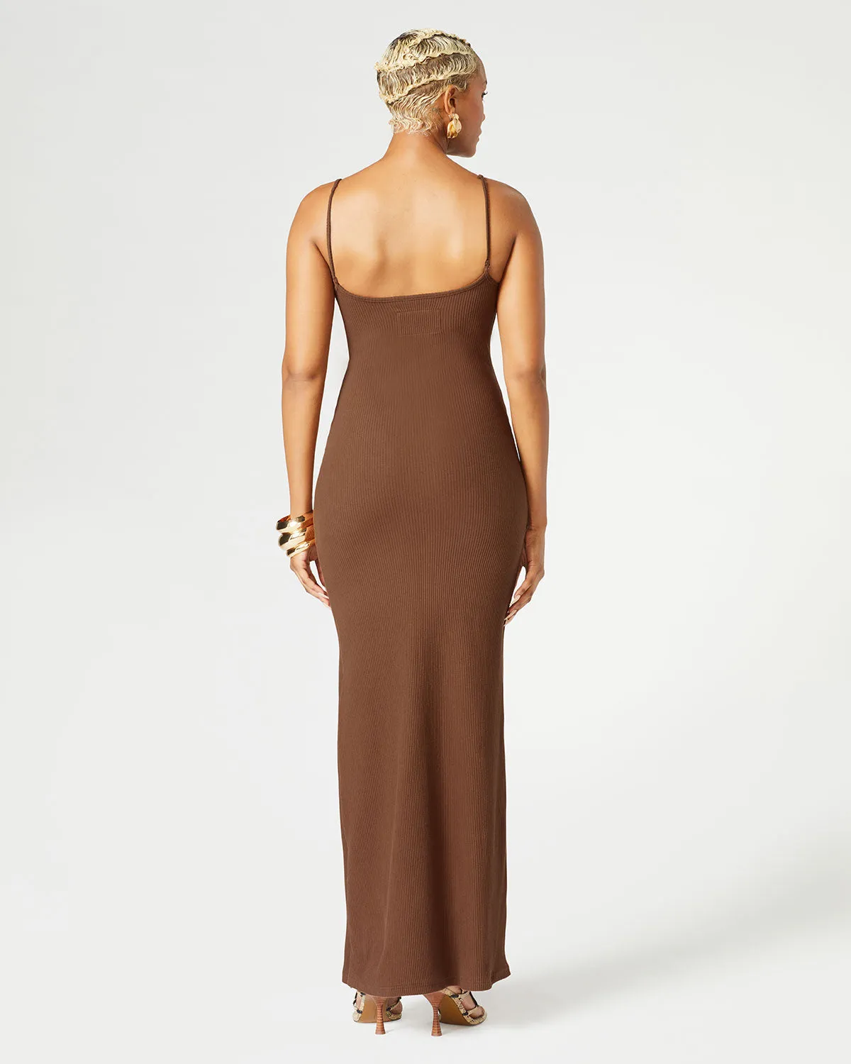 Convertible Slit Maxi Dress