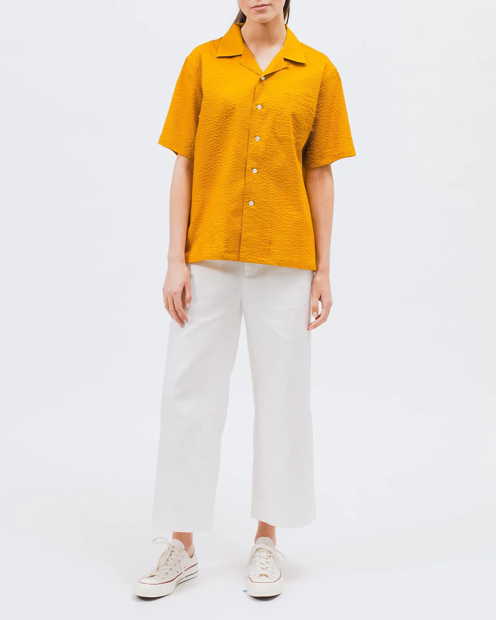 Crepe SS Shirt - Sulphur W