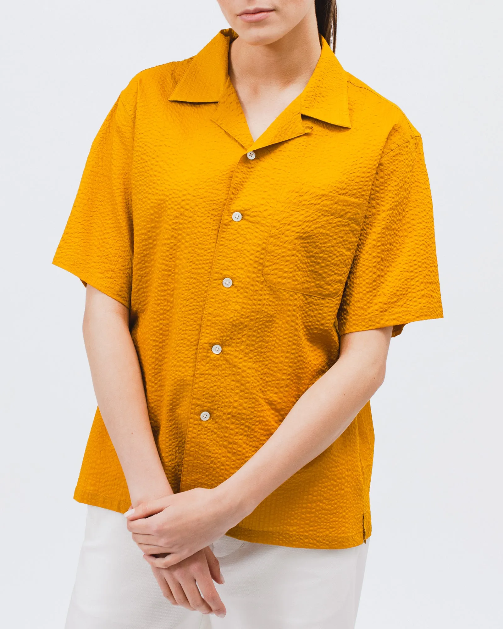 Crepe SS Shirt - Sulphur W