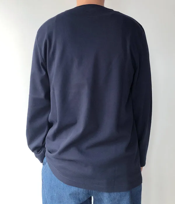 DESCENDANT/HORIZON STRIP LS CLASSIC FIT (NAVY)