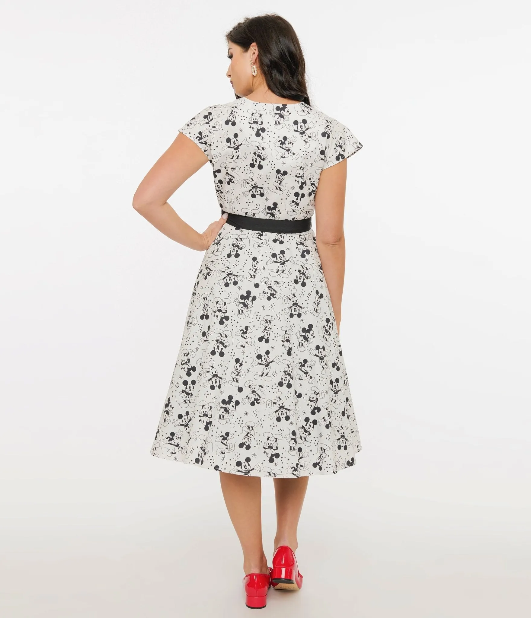 Disney Mickey & Friends Collection by Unique Vintage Mickey Mouse Hedda Swing Dress