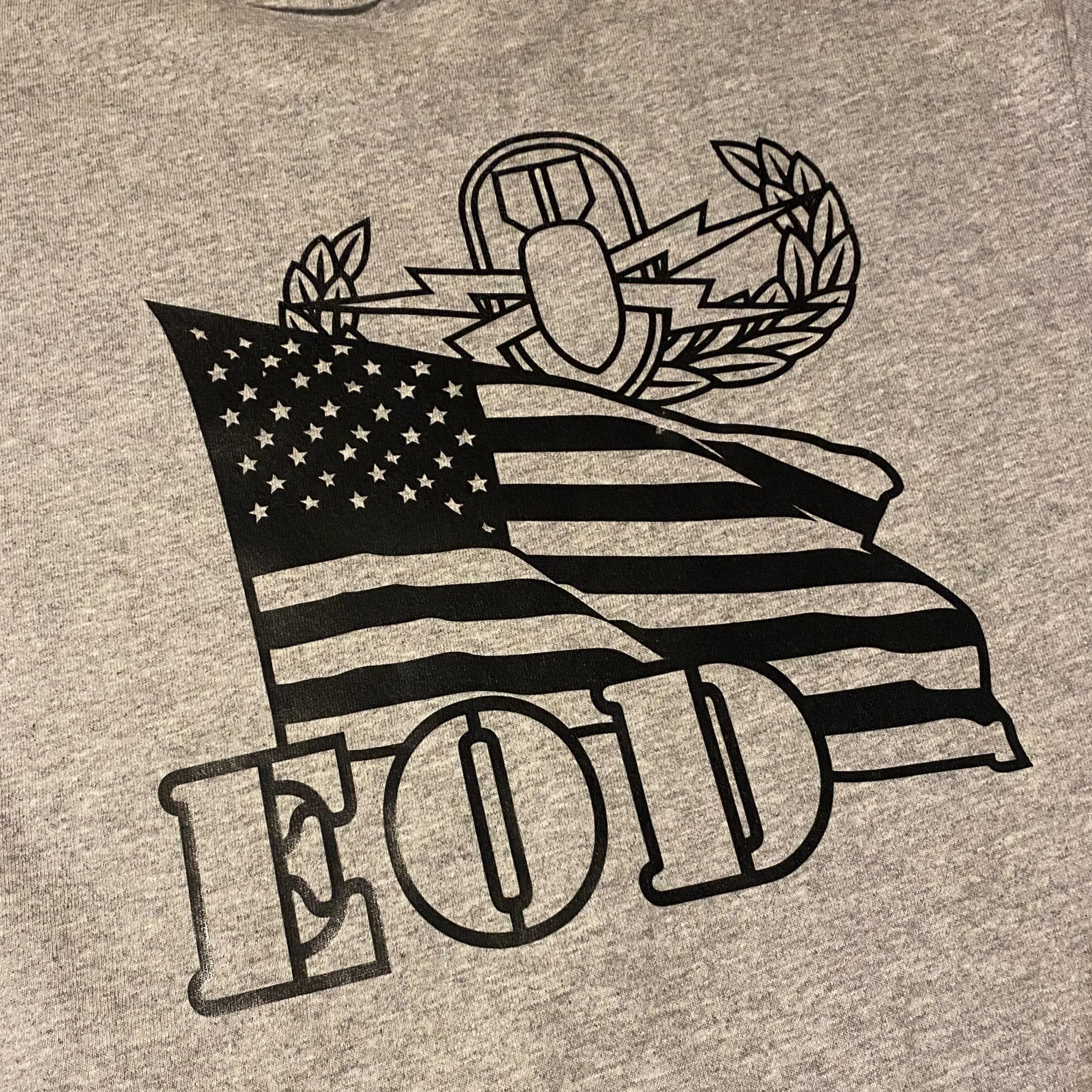 EOD Badge with Flag T-Shirt