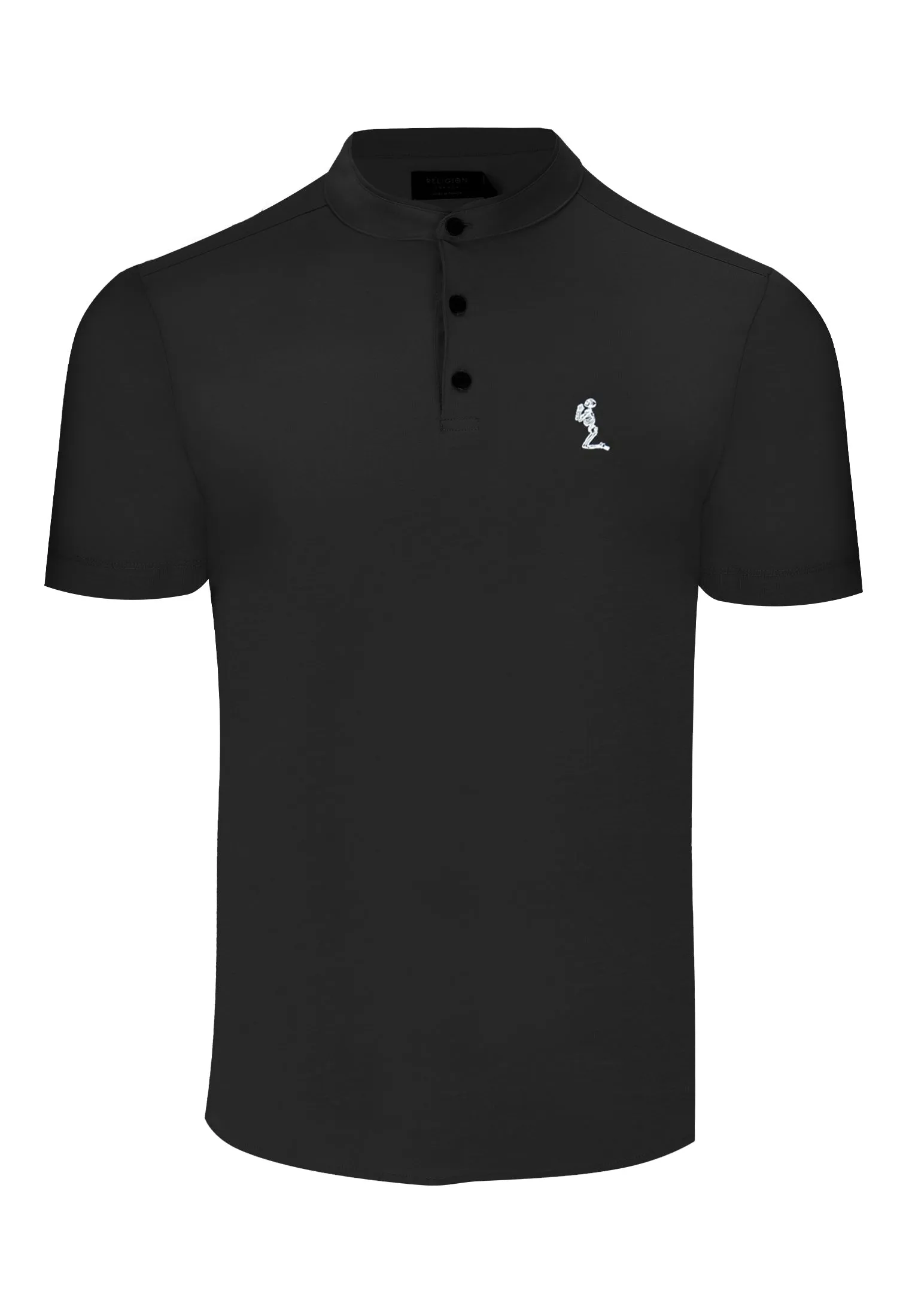 ESSENTIAL ORSON BLACK POLO SHIRT