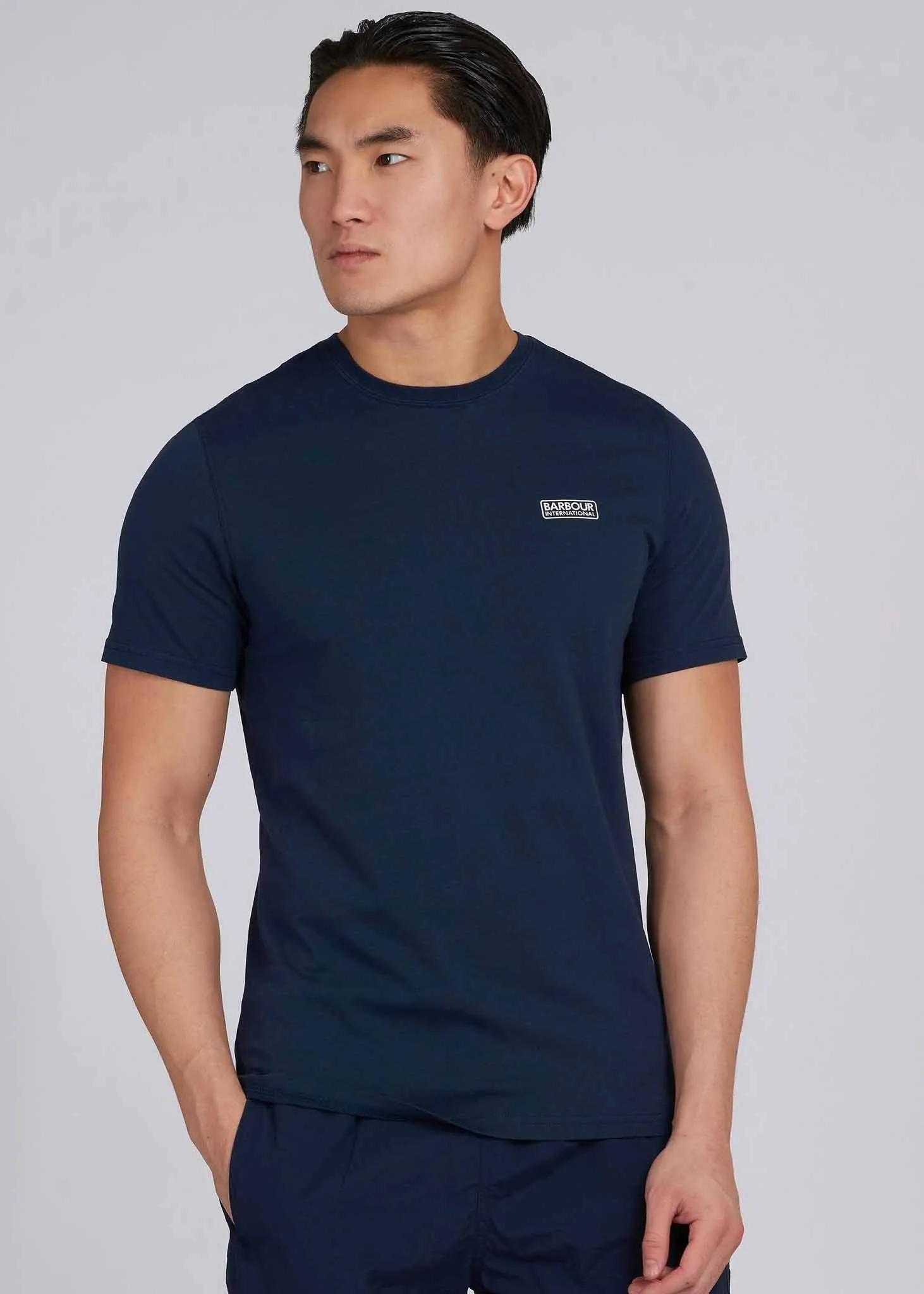 Essential small logo tee - navy