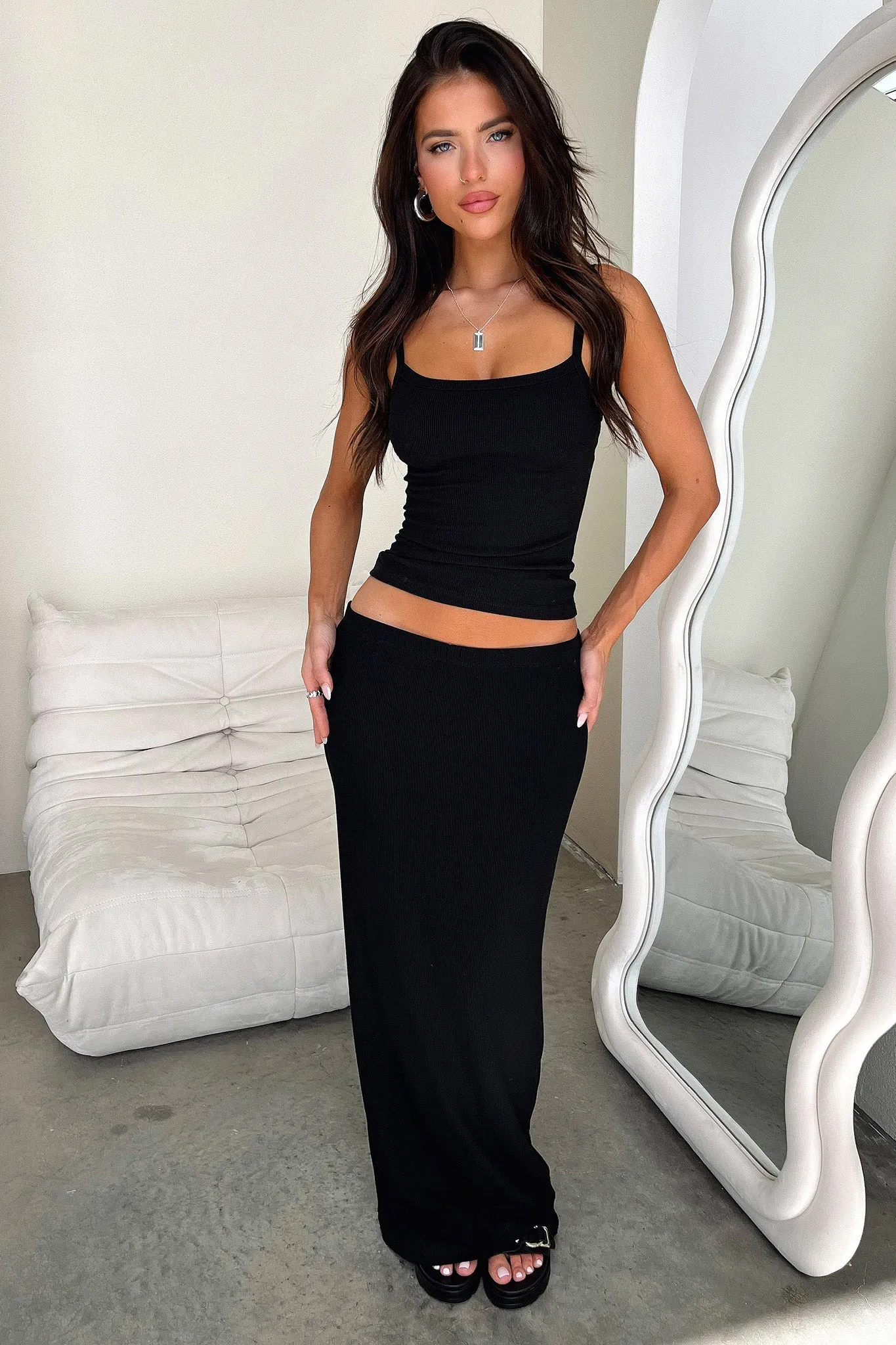 Fern Maxi Skirt - Black