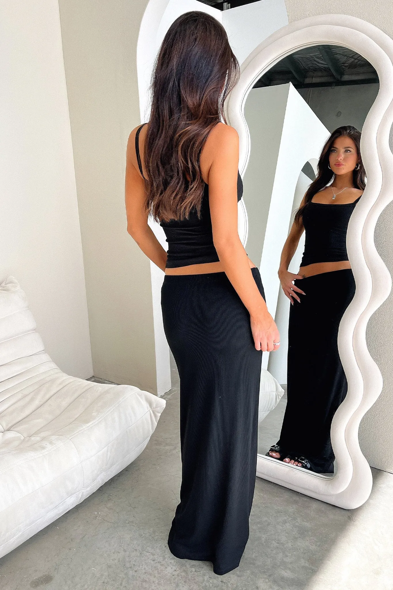 Fern Maxi Skirt - Black