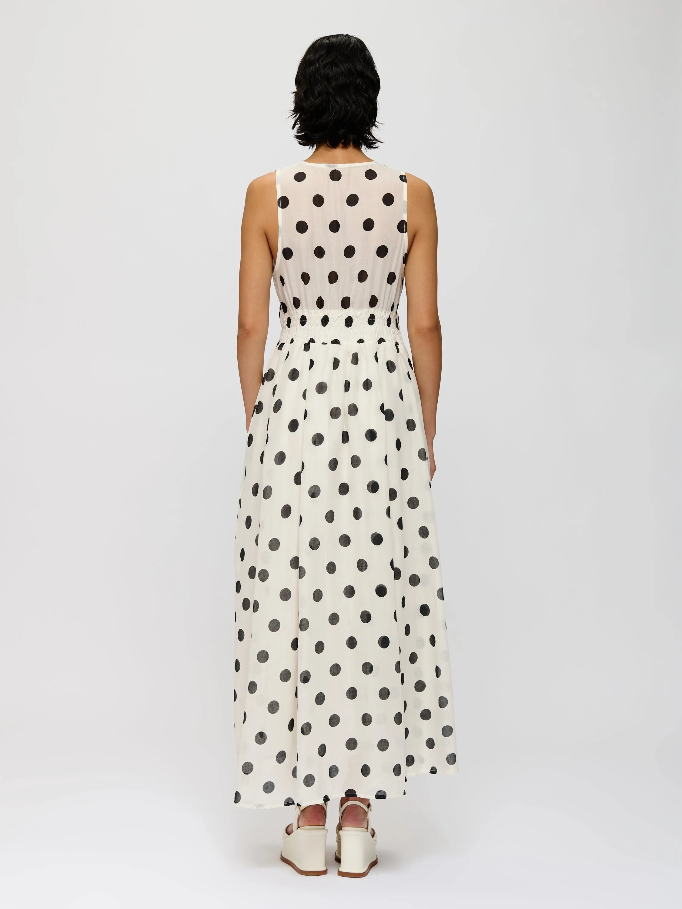 Flowy Polka-dot Dress