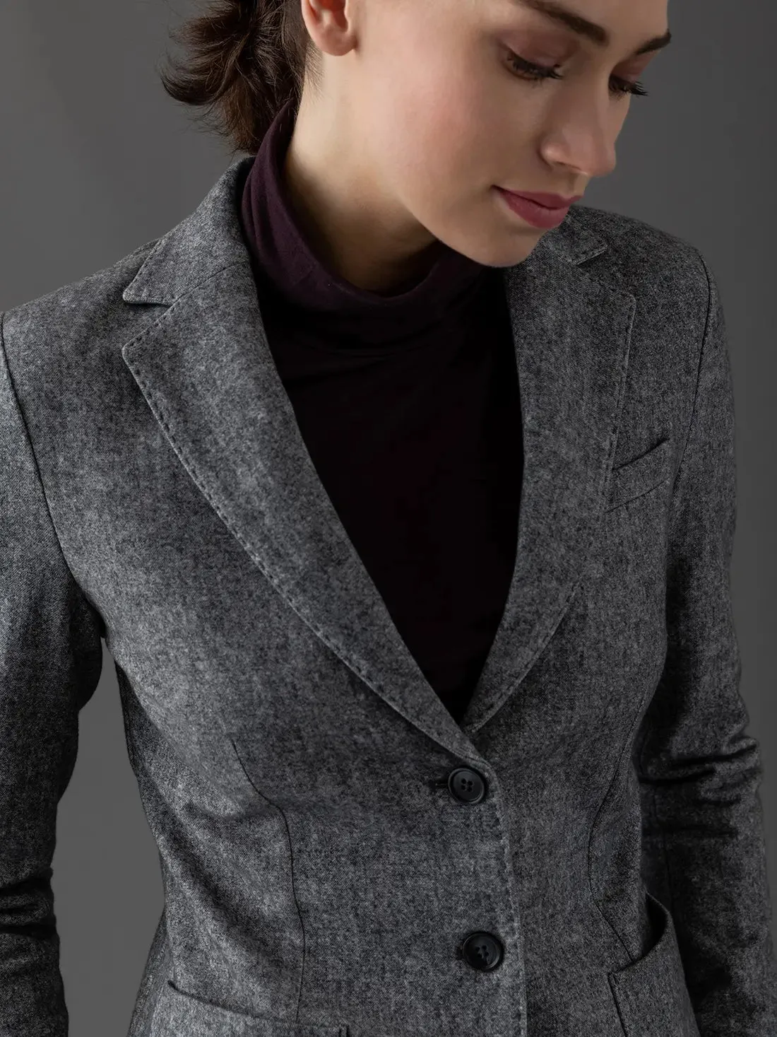 Giacca Slim Fit Blazer- Forest