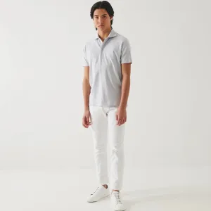 Glacier Blue Iconic Pima Cotton Stretch Short Sleeve Polo - Patrick Assaraf