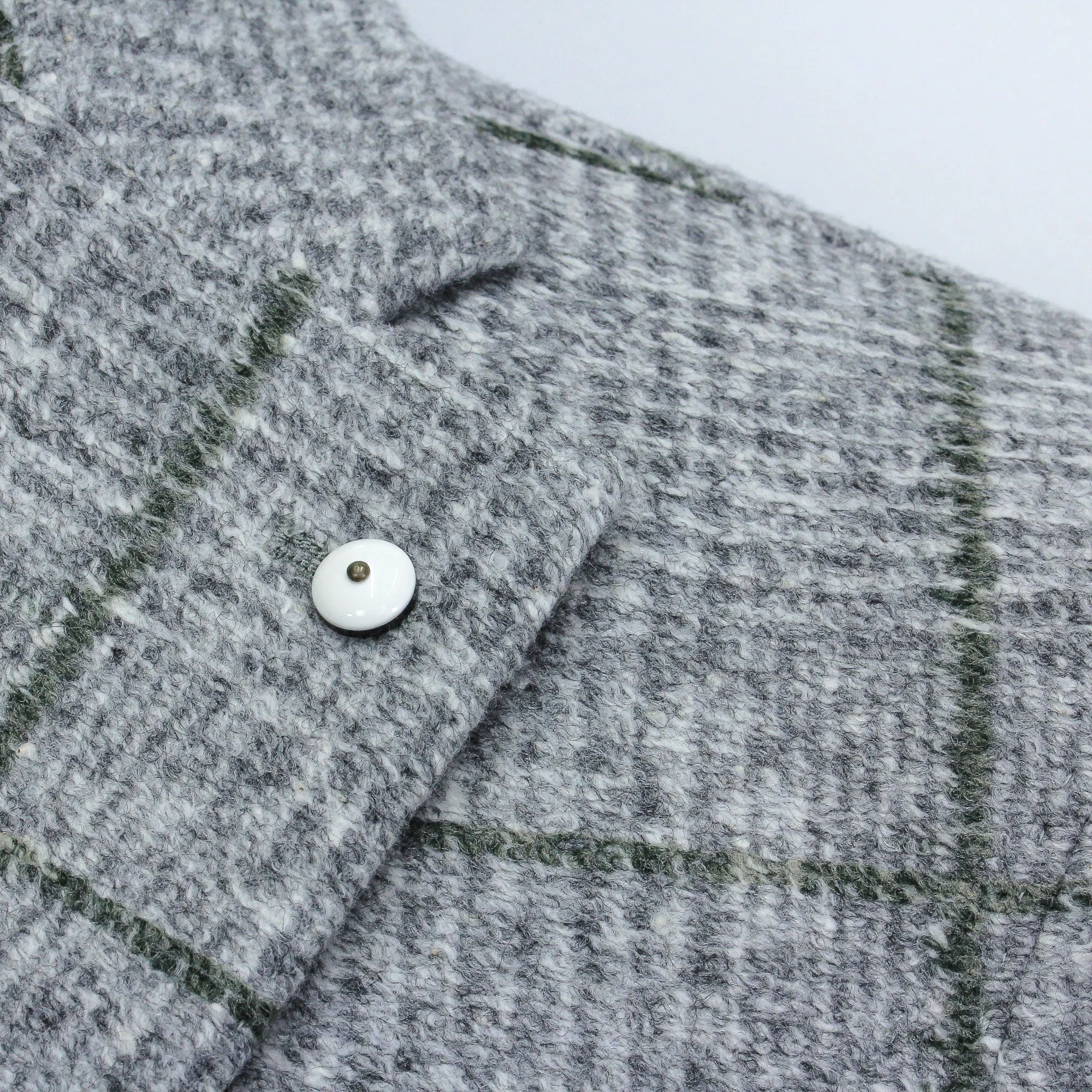 Gray Check Cotton-Wool Unconstructed Contemporary Sport Jacket - L.B.M. 1911