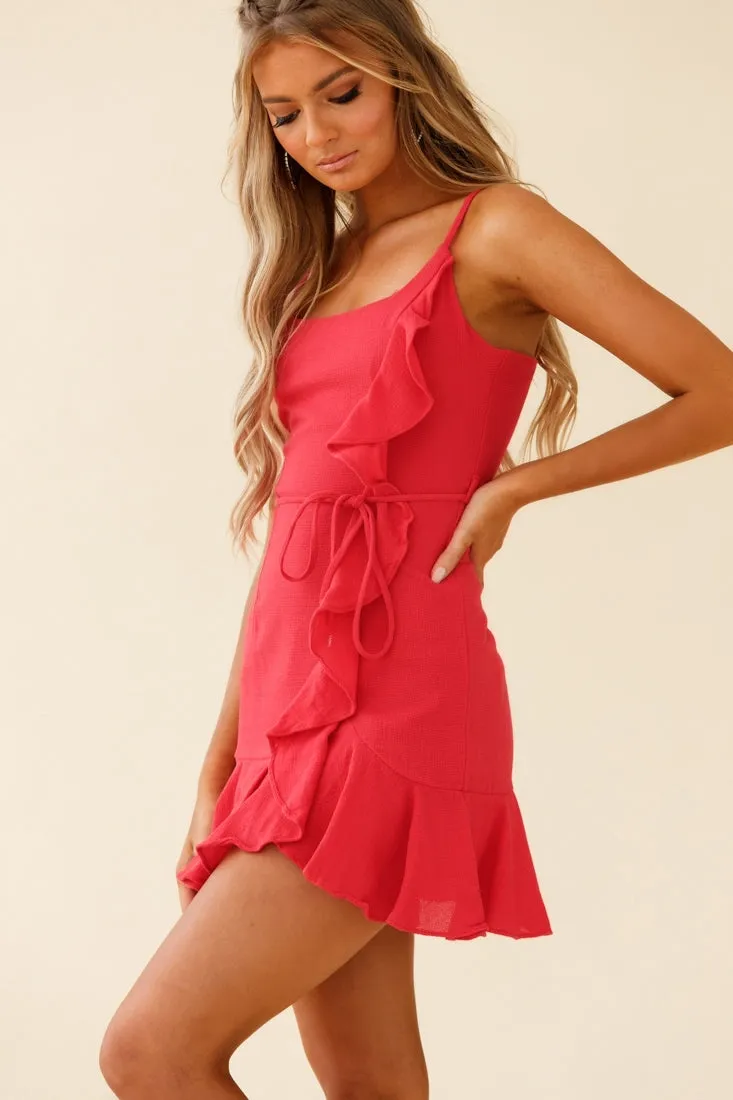 Hart Flowy Mini Dress Red