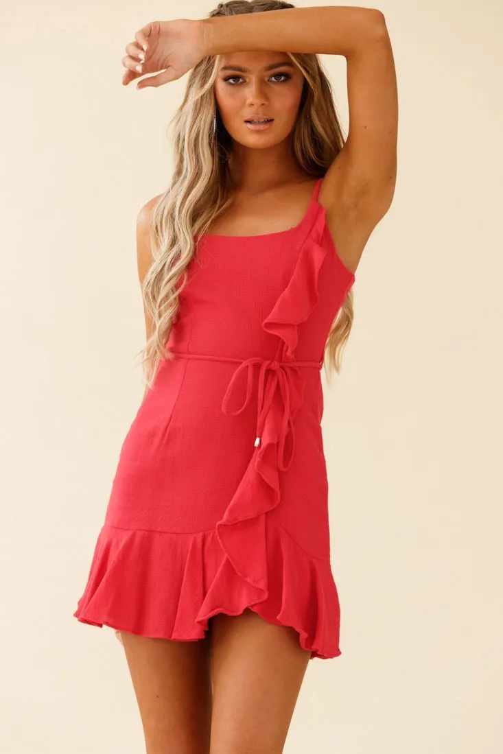 Hart Flowy Mini Dress Red