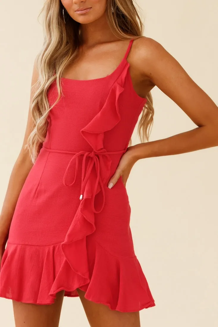 Hart Flowy Mini Dress Red