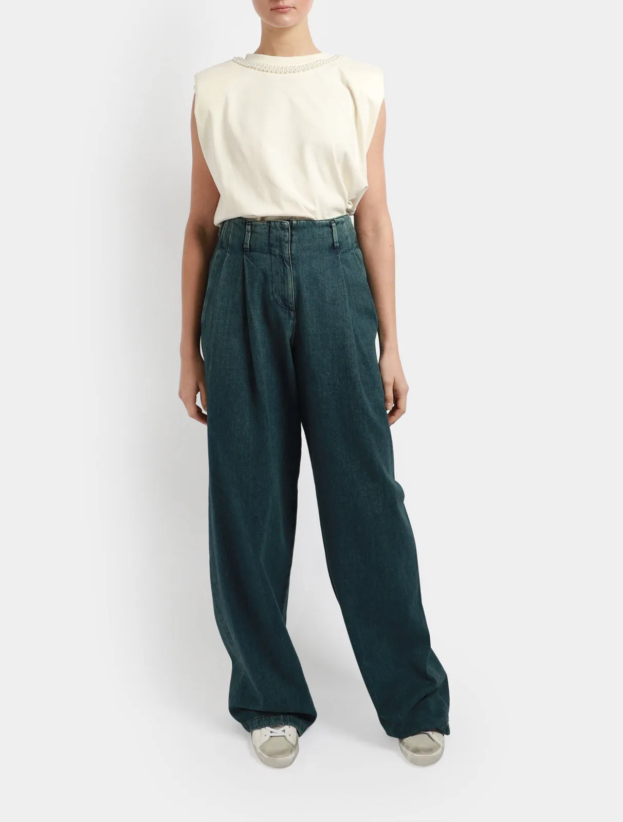 Journey Wide Leg Classic Denim Pants