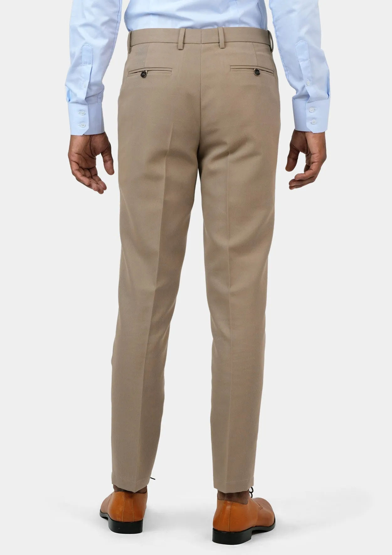 Khaki Cotton Chino Pants