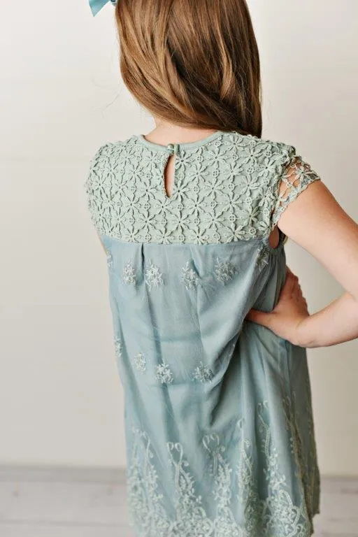 Lace Dress - Sage