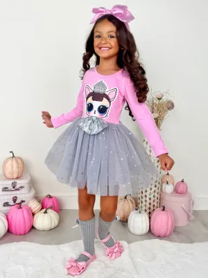 L.O.L. SURPRISE! Miss Puppy Long Sleeved Glitter Tutu Dress