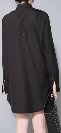 Long Black 2-Way Shirt