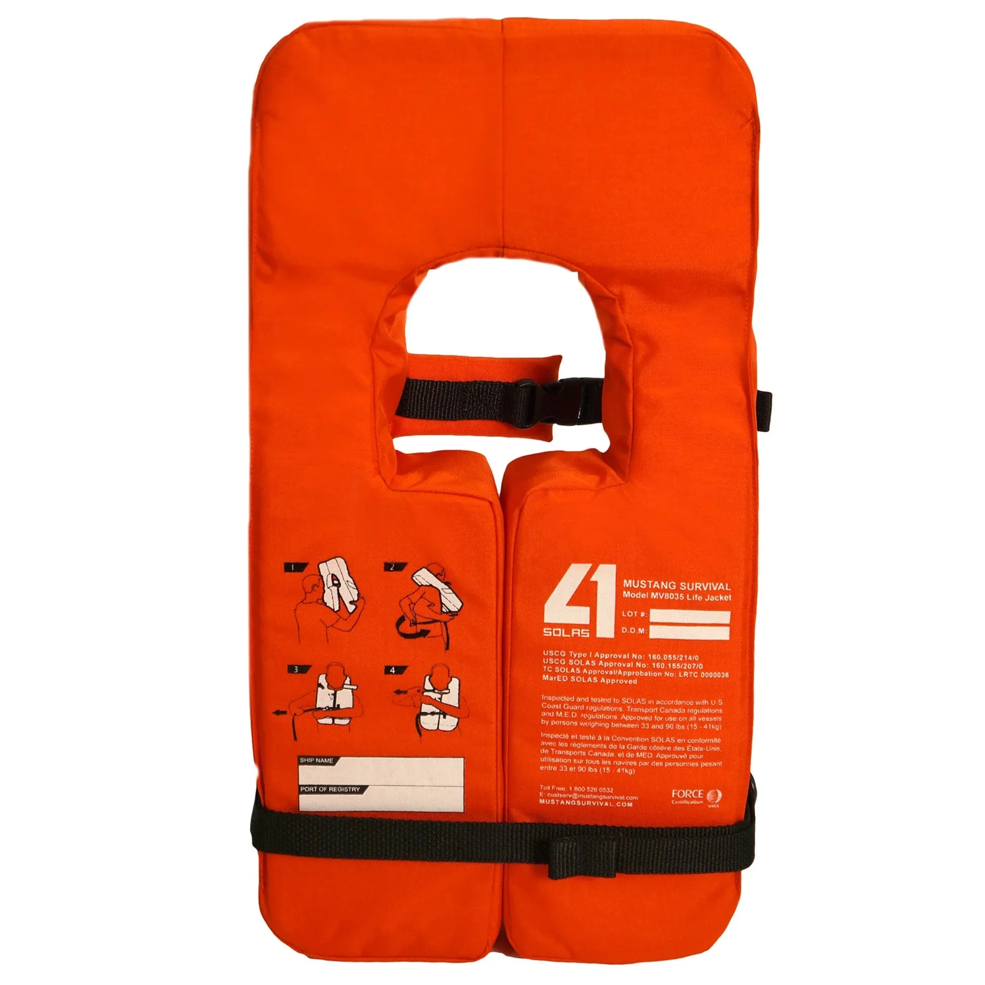 MS - SOLAS TYPE 1 LIFE JACKET