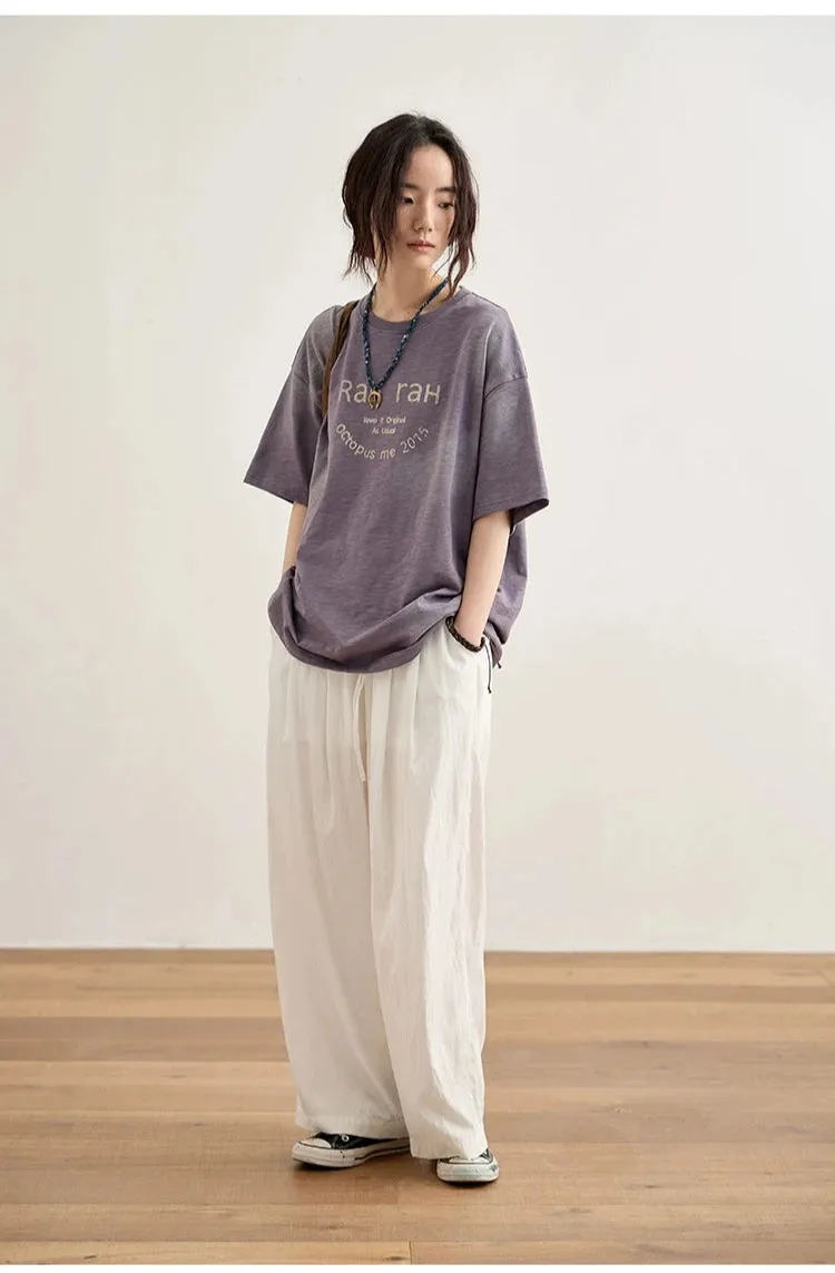 octopusme Relaxed Fit Wide-Leg Pants