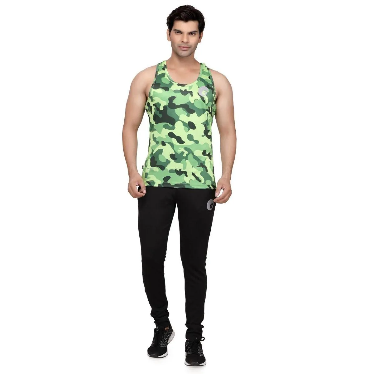 omtex Camo Green - Sublimated Gym Tank | KIBI Sports