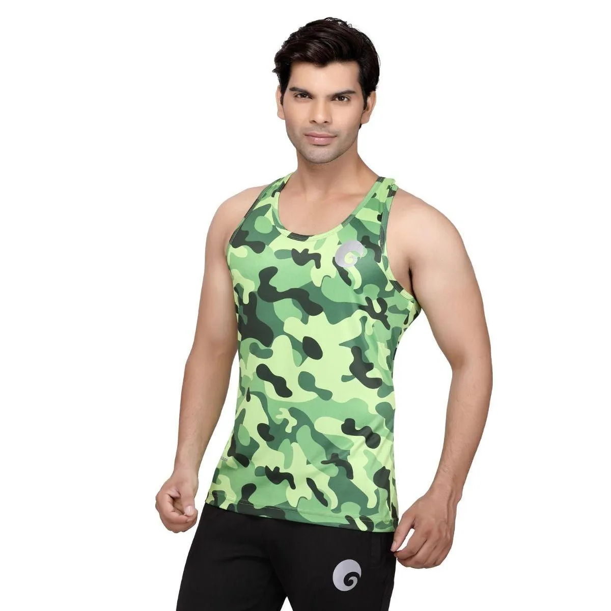 omtex Camo Green - Sublimated Gym Tank | KIBI Sports