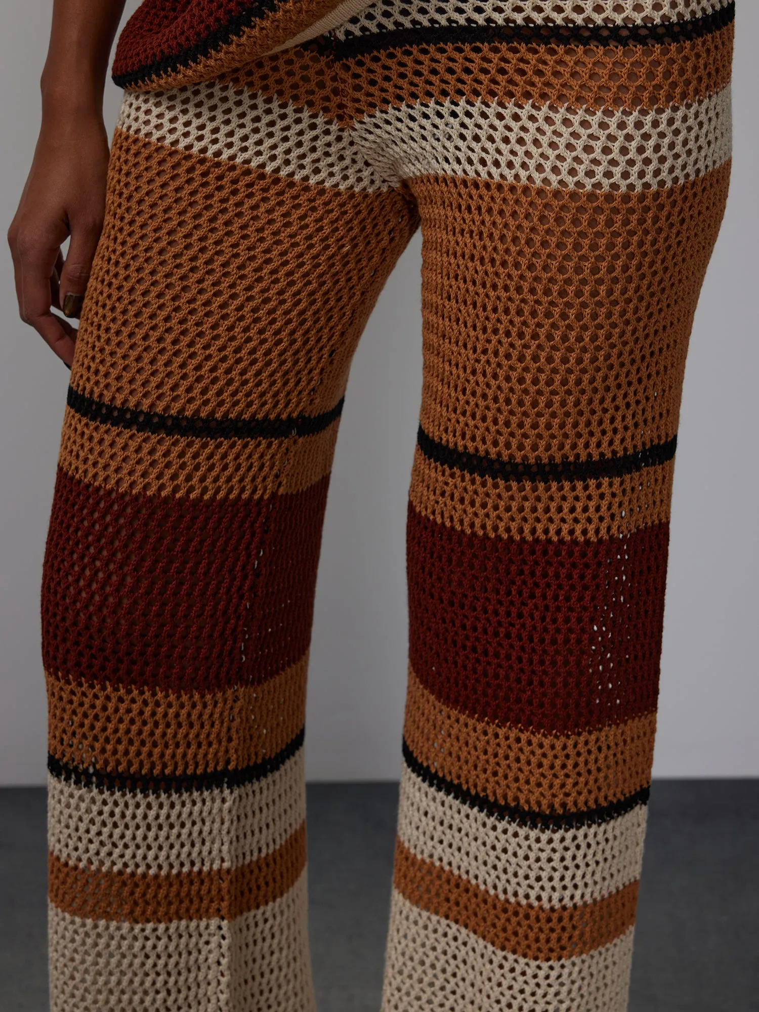 Open Stitch Sweater Pant