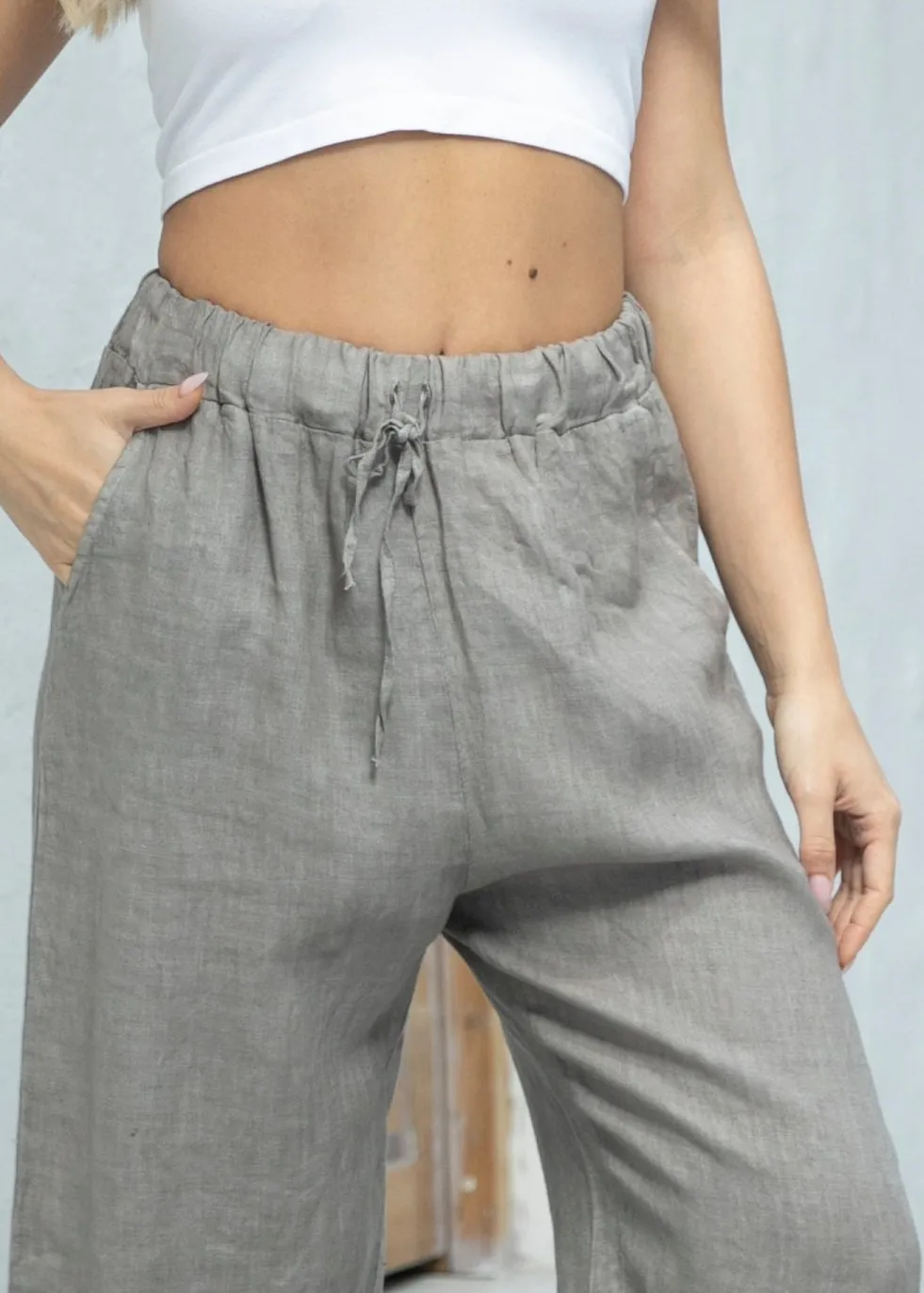 Orange - Anita's Relaxed Linen Pant