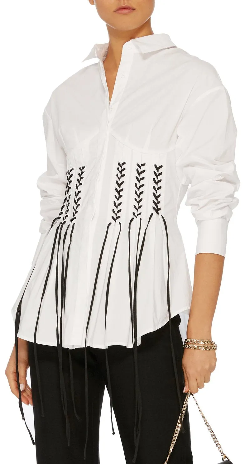 'Otley' Lace-Up Shirt