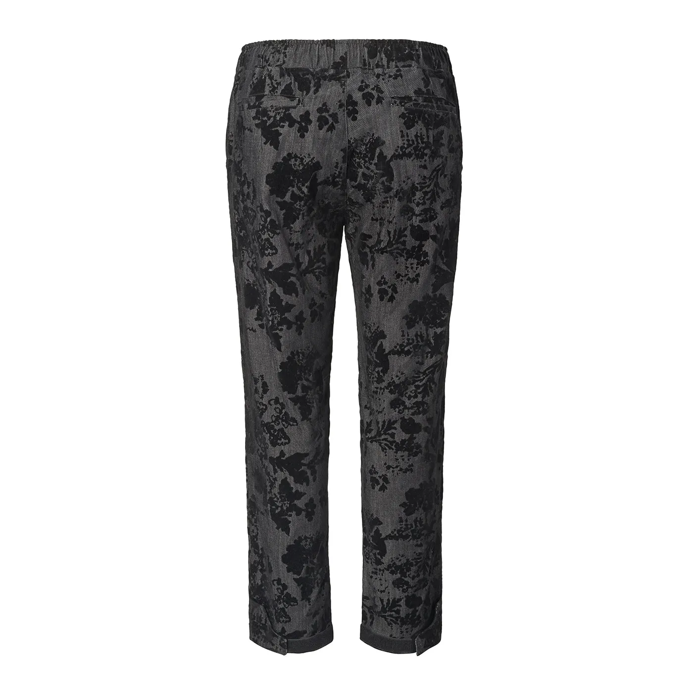 Pinn Strap Trouser - Black Rose