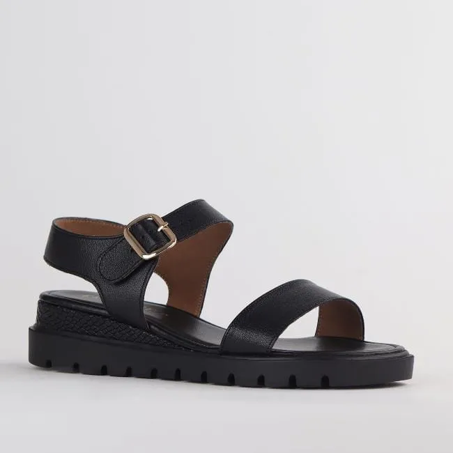 Platform Sandals in Black - 12508