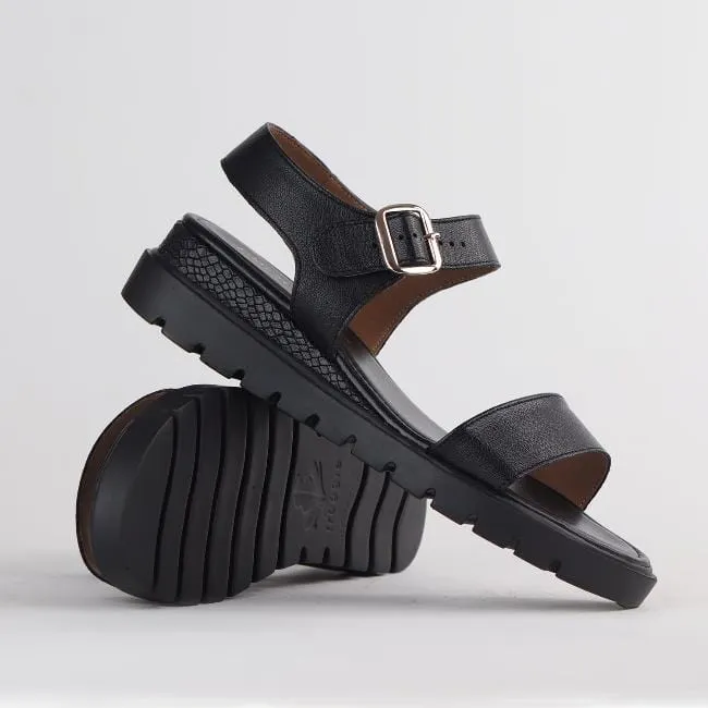 Platform Sandals in Black - 12508