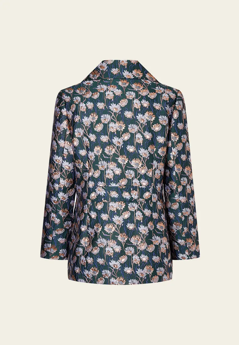 Prestige Floral Pattern Coat