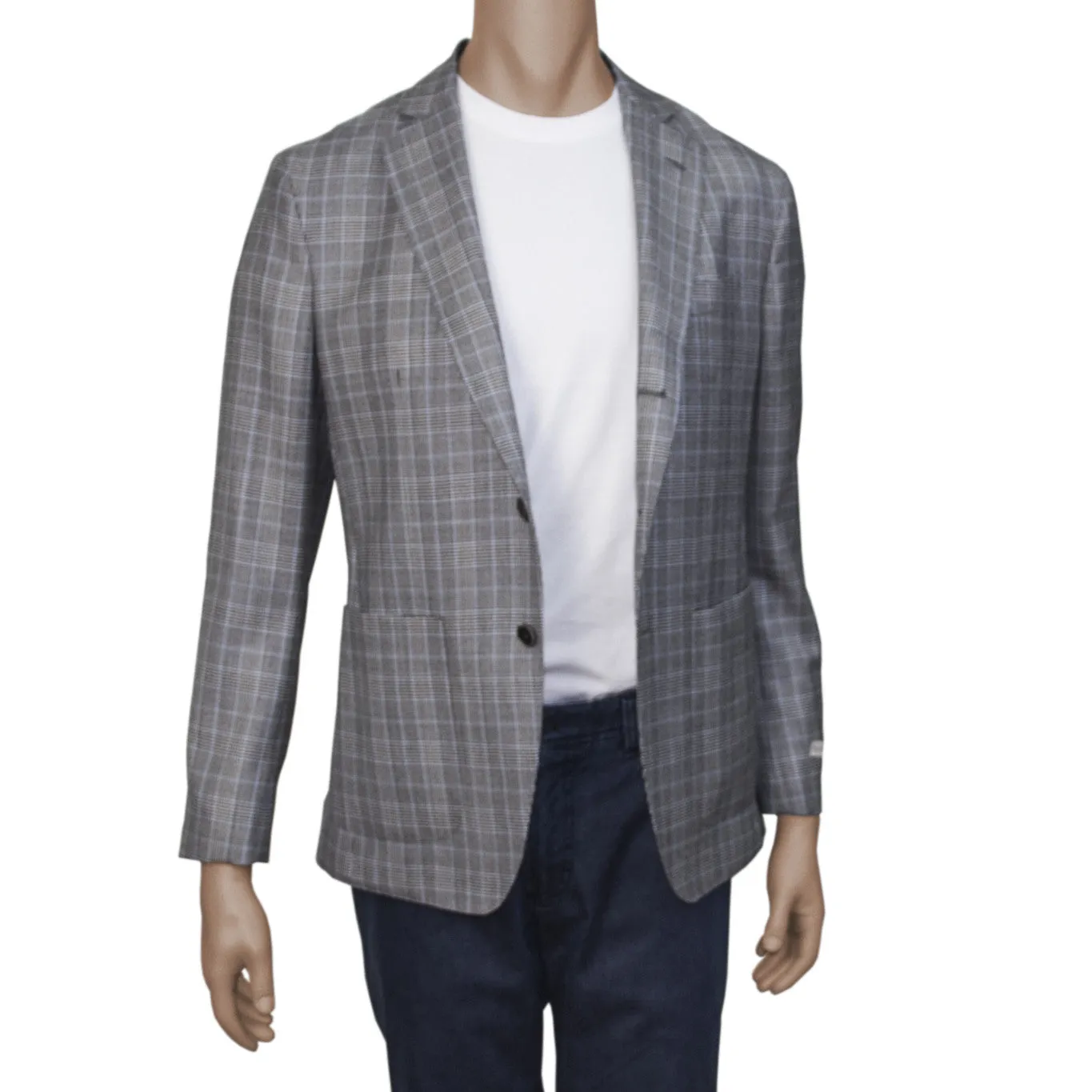 Prince of Wales Plaid Sport Jacket Slim Fit