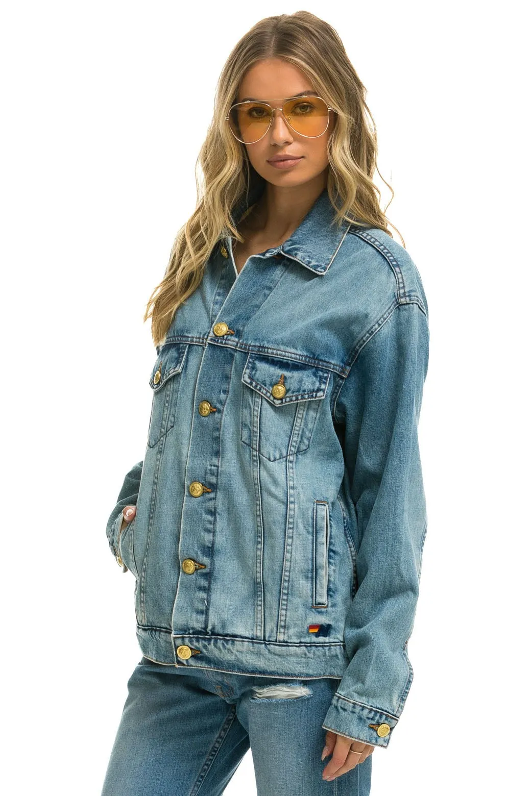 STOKED OVERSIZED CONCERT DENIM JACKET - VINTAGE