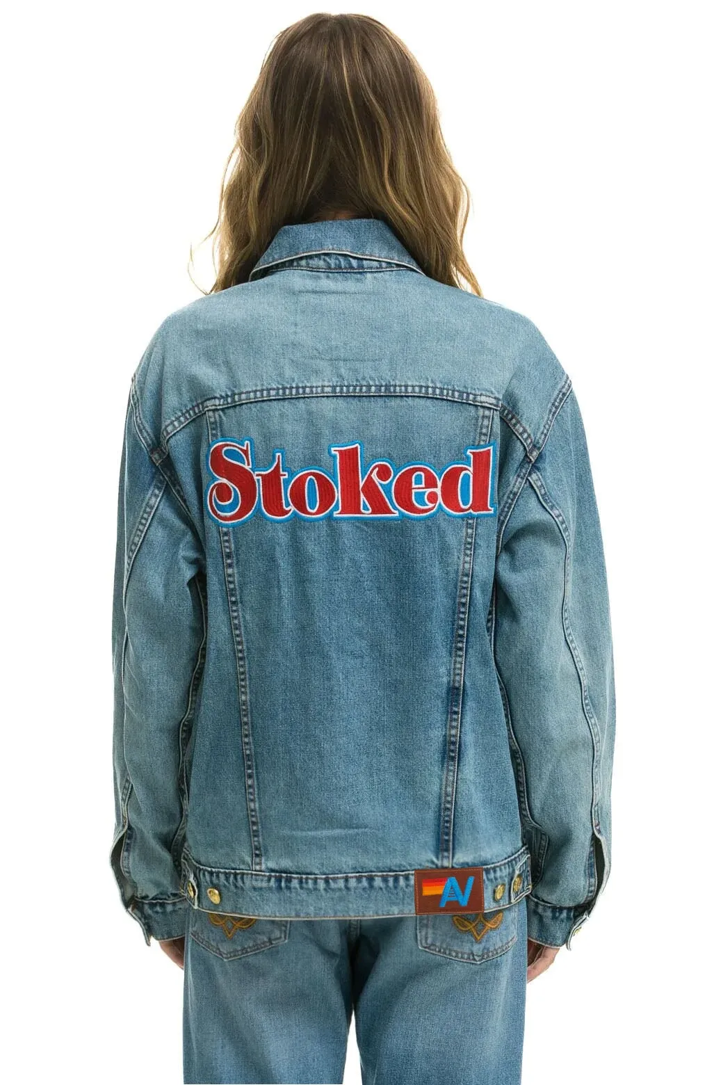 STOKED OVERSIZED CONCERT DENIM JACKET - VINTAGE