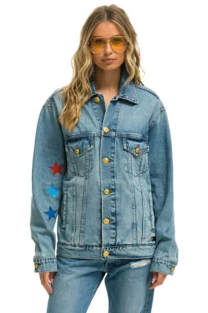 STOKED OVERSIZED CONCERT DENIM JACKET - VINTAGE