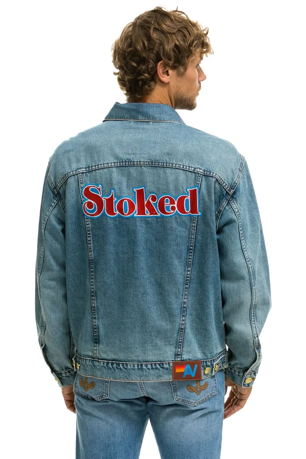 STOKED OVERSIZED CONCERT DENIM JACKET - VINTAGE