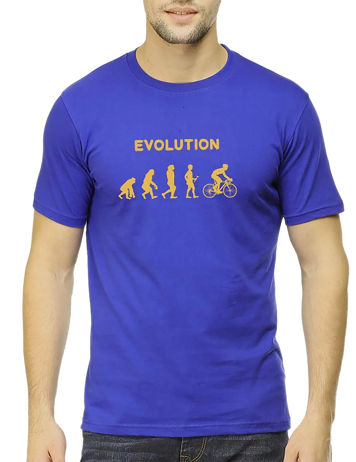 Swag Swami Men's  Evolution Of Cycling  T-Shirt