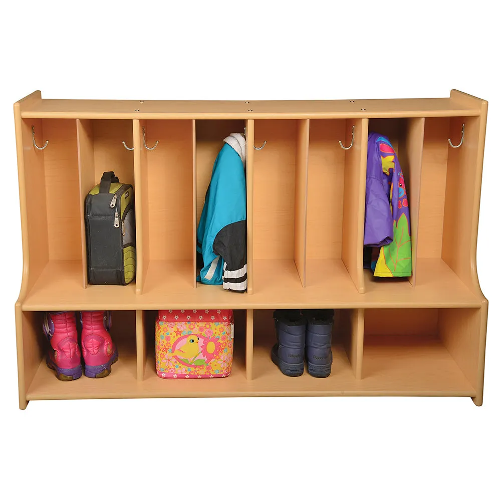 Toddler Locker Unit with Cubbies, Seat & Coat Hooks