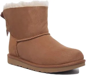 Ugg Australia K Mini Baily Bw In Chestnut For Kids